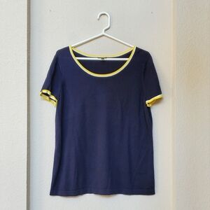 Talbots S/S sweater top with contrasting jacket.  Size X (14w)